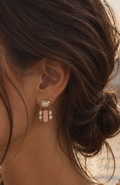 Aphrodite · Rosa Opal & Süßwasserperlen