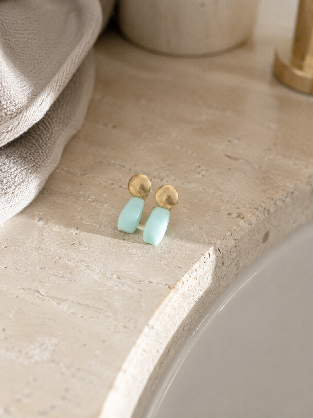 „Neptun“ Opal-Ohrstecker