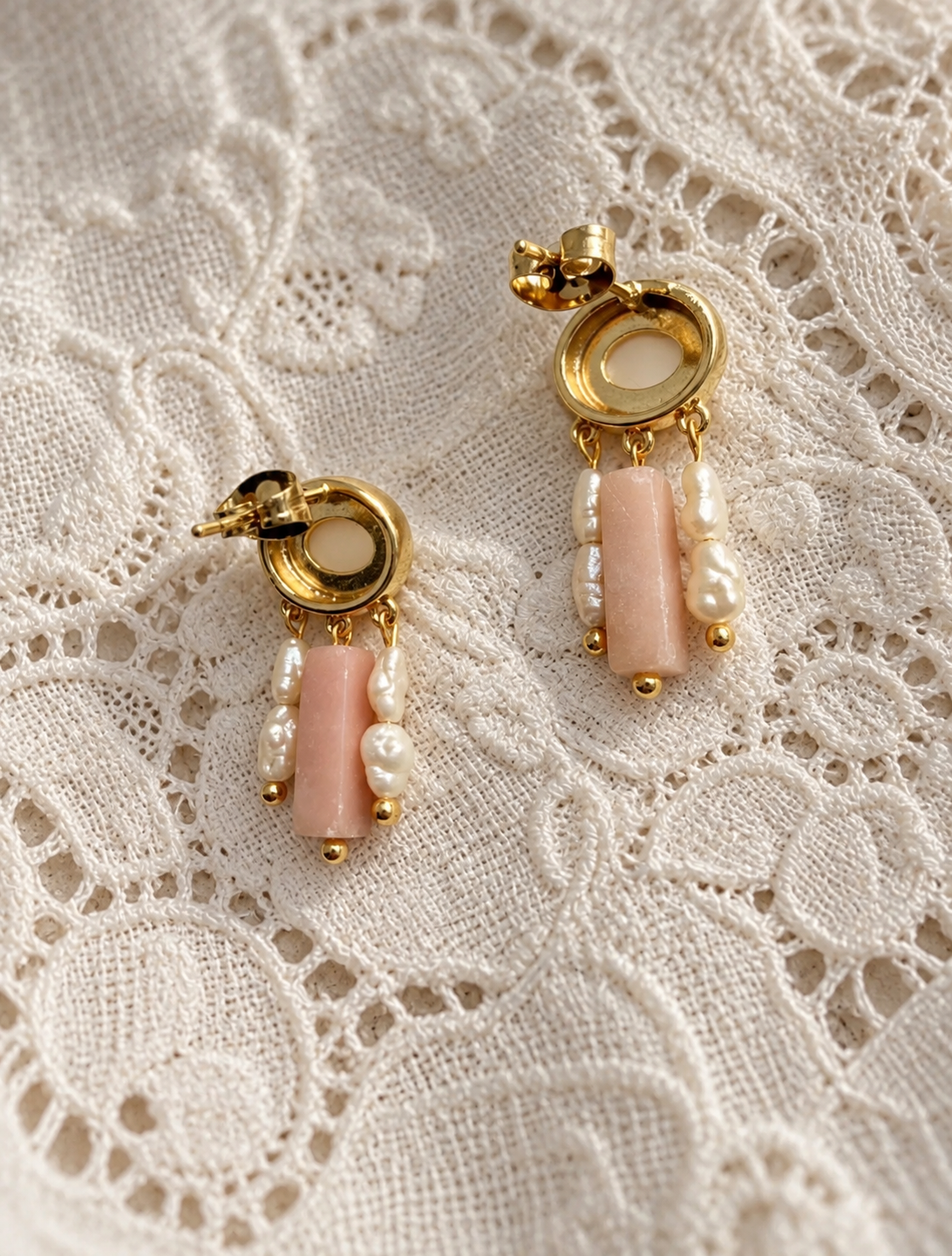 Aphrodite · Rosa Opal & Süßwasserperlen
